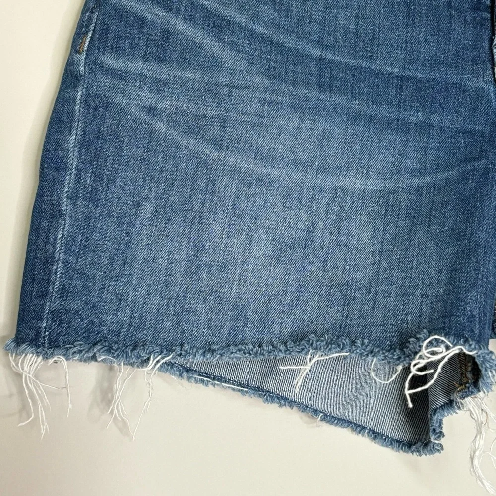 Madewell High-Rise Denim Shorts in Glenoaks Wash: Cutoff Edition, Size 28